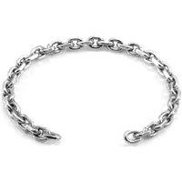 ANCHOR & CREW Men's Halyard Sail Silver Chain Bangle | Size: 21 cm