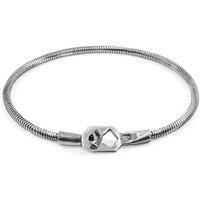 ANCHOR & CREW Men's Tenby Mooring Silver Chain Bracelet | Size: 21 cm