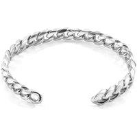 ANCHOR & CREW Men's Jib Sail Silver Chain Bangle | Size: 23 cm