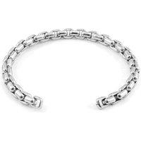 ANCHOR & CREW Men's Moonraker Sail Silver Chain Bangle | Size: 19 cm
