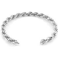 ANCHOR & CREW Men's Royal Sail Silver Chain Bangle | Size: 21 cm