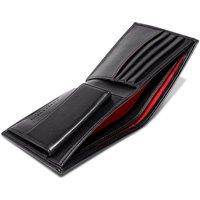 Watson & Wolfe Men's Coin Pocket Wallet in Black