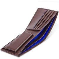 Watson & Wolfe Men's Coin Pocket Wallet in Brown