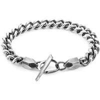 ANCHOR & CREW Men's Crossjack Skipper Silver Chain Bracelet | Size: 19 cm