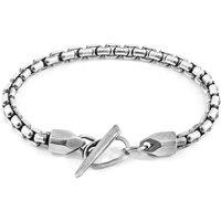 ANCHOR & CREW Men's Moonraker Skipper Silver Chain Bracelet | Size: 19 cm
