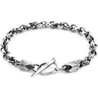 ANCHOR & CREW Men's Spinnaker Skipper Silver Chain Bracelet | Size: 21 cm