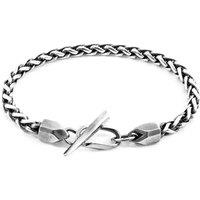 ANCHOR & CREW Men's Staysail Skipper Silver Chain Bracelet | Size: 23 cm