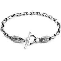 ANCHOR & CREW Men's Halyard Skipper Silver Chain Bracelet | Size: 21 cm