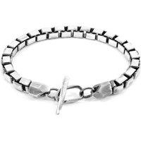 ANCHOR & CREW Men's Lateen Skipper Silver Chain Bracelet | Size: 21 cm