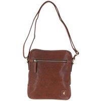 'Logan' Real Leather Messenger Bag