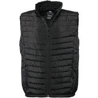 TEE JAYS Men's Padded Zepelin Vest Jacket Gilet in Black | Size: Small
