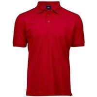 TEE JAYS Men's Luxury Stretch Short Sleeve Polo Shirt in Dark Red | Size: 2XL