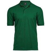 TEE JAYS Men's Luxury Stretch Short Sleeve Polo Shirt in Green | Size: Small