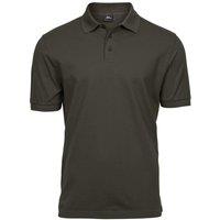 TEE JAYS Men's Luxury Stretch Short Sleeve Polo Shirt in Mid Grey | Size: Medium