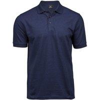 TEE JAYS Men's Luxury Stretch Short Sleeve Polo Shirt M in Mid Blue | Size: 3XL