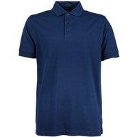 TEE JAYS Men's Luxury Stretch Short Sleeve Polo Shirt in Indigo | Size: XL