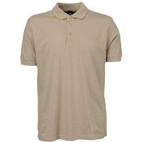 TEE JAYS Men's Luxury Stretch Short Sleeve Polo Shirt in Cream | Size: Large
