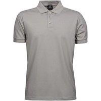 TEE JAYS Men's Luxury Stretch Short Sleeve Polo Shirt in Stone | Size: Medium