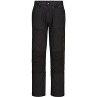 Portwest Men's WX2 Slim Work Trousers in Black | Size: 34R
