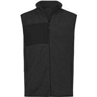 TEE JAYS Men's Mountain Fleece Body Warmer in Black | Size: Medium