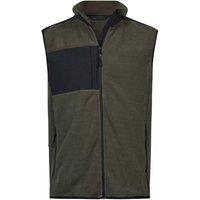 TEE JAYS Men's Mountain Fleece Body Warmer in Dark Green | Size: XS