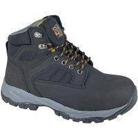 Grafters Men's Action Nubuck Safety Boots in Black | Size: 9