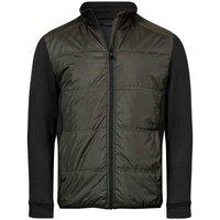 TEE JAYS Men's Stretch Hybrid Jacket in Dark Green | Size: XL