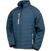 Result Men's Black Compass Padded Soft Shell Jacket in Navy | Size: Medium