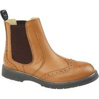 Grafters Men's Leather Chelsea Boots in Tan | Size: 11