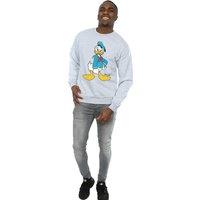 Disney Men's Angry Donald Duck Sweatshirt in Grey | Size: Medium