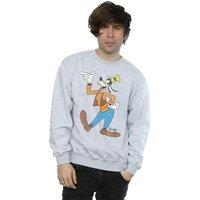 Disney Men's Classic Goofy Sweatshirt in Grey | Size: 2XL