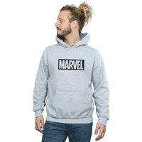Marvel Men's Outline Logo Hoodie in Grey | Size: 2XL