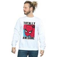 Spider-Man Men's Totally Awesome Sweatshirt in White | Size: Medium
