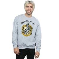Harry Potter Men's Hufflepuff Sweatshirt in Grey | Size: 2XL
