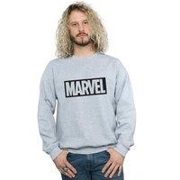 Marvel Men's Outline Logo Sweatshirt in Grey | Size: 2XL
