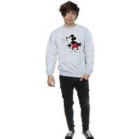 Disney Men's Mickey Mouse Tongue Jumper in Grey | Size: 2XL