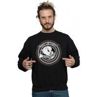 Looney Tunes Men's Thats All Folks Porky Pig Sweatshirt in Black | Size: 2XL