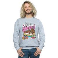 Scooby Doo Men's Life Is Sweet Sweatshirt in Grey | Size: Medium