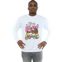 Scooby Doo Men's Life Is Sweet Sweatshirt in White | Size: Large