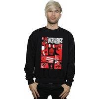 The Incredibles Men's Collage Sweatshirt in Black | Size: Small