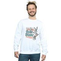 Looney Tunes Men's Bugs Bunny Vintage Sweatshirt in White | Size: Medium