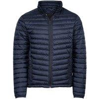 TEE JAYS Men's Padded Zepelin Jacket in Mid Navy | Size: Large