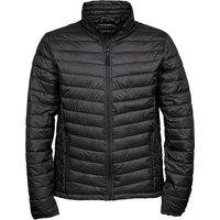 TEE JAYS Men's Padded Zepelin Jacket in Black | Size: 2XL