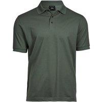 TEE JAYS Men's Luxury Stretch Short Sleeve Polo Shirt in Jade | Size: XL