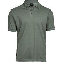 TEE JAYS Men's Luxury Stretch Short Sleeve Polo Shirt in Pale Green | Size: Large