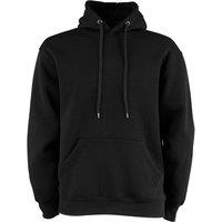 TEE JAYS Men's Hooded Cotton Blend Sweatshirt in Black | Size: Large