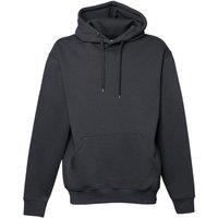 TEE JAYS Men's Hooded Cotton Blend Sweatshirt in Dark Grey | Size: Large