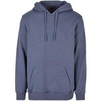Build Your Brand Men's Ultra Heavyweight Regular Hoodie in Blue | Size: Small
