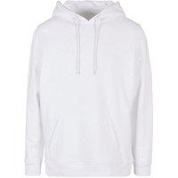 Build Your Brand Men's Ultra Heavyweight Regular Hoodie in White | Size: 5XL