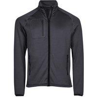TEE JAYS Men's Stretch Fleece Jacket in Dark Grey | Size: 2XL